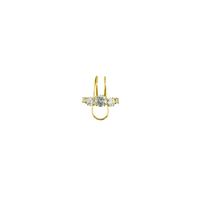 10K Gold Zirconia Ear Cuff