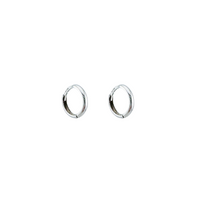 10K Gold Small Polished Tube Hoop Earrings