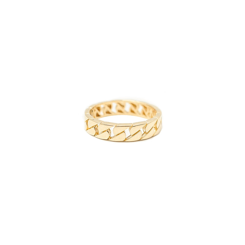 10K Gold Cuban Link Ring