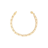 10K Gold Flat Smooth Links Bracelet