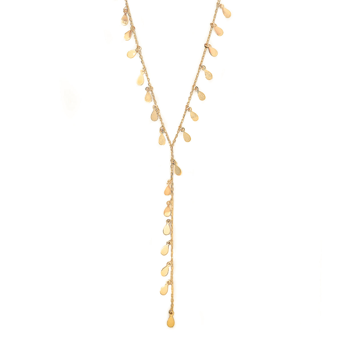 10K Gold Teardrop Necklace