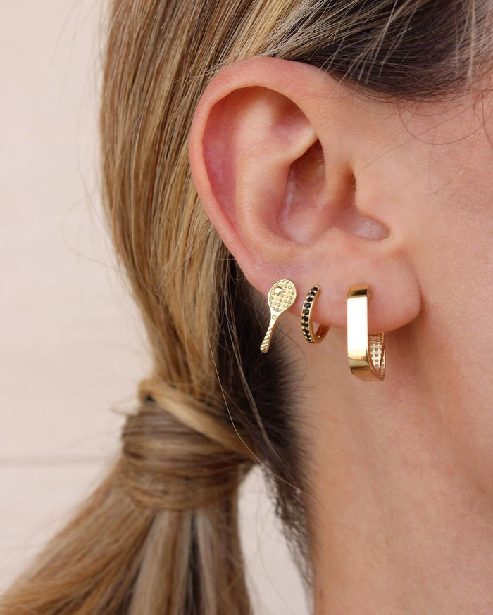 Square-Shape Hoop Earrings in 10k Gold