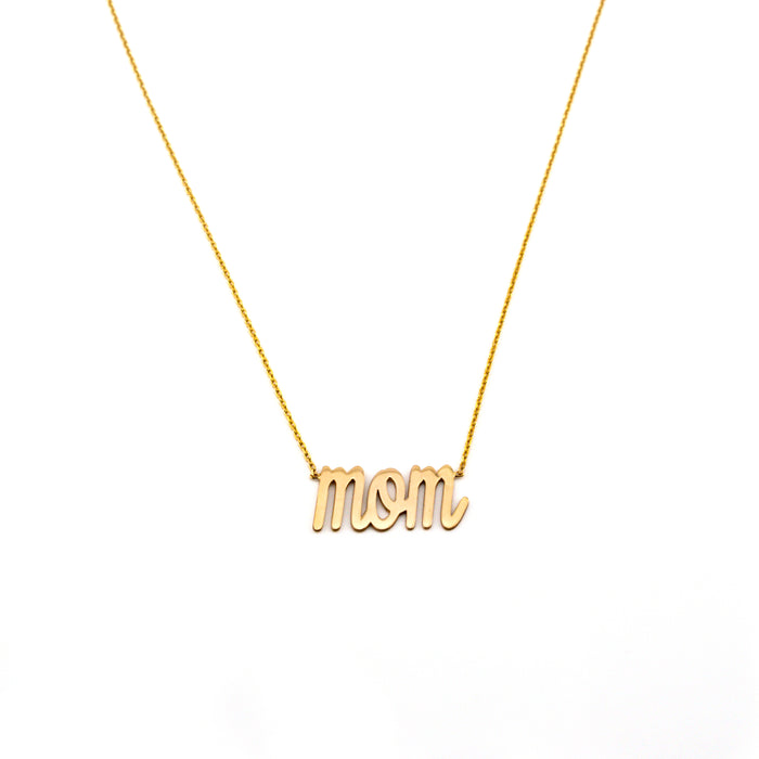 MOM Necklace in 10K Gold