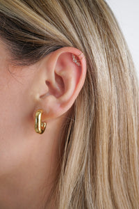 10K Gold Zirconia Ear Cuff