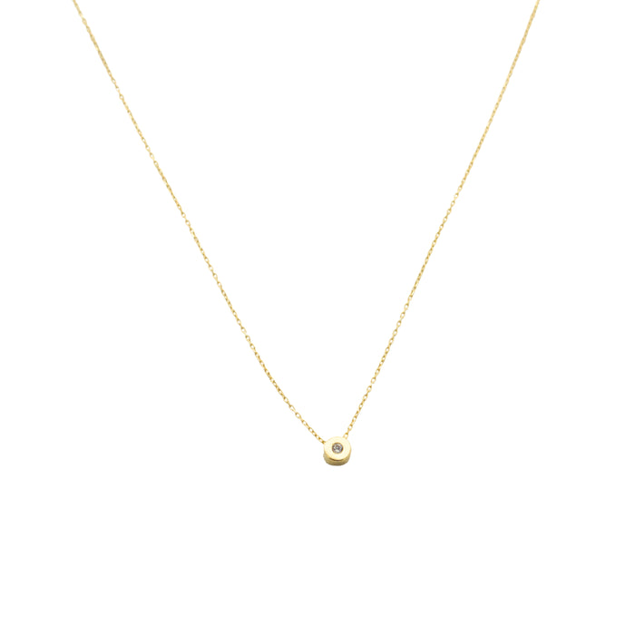 Single Gemstone Pendant Necklace in 10k Gold