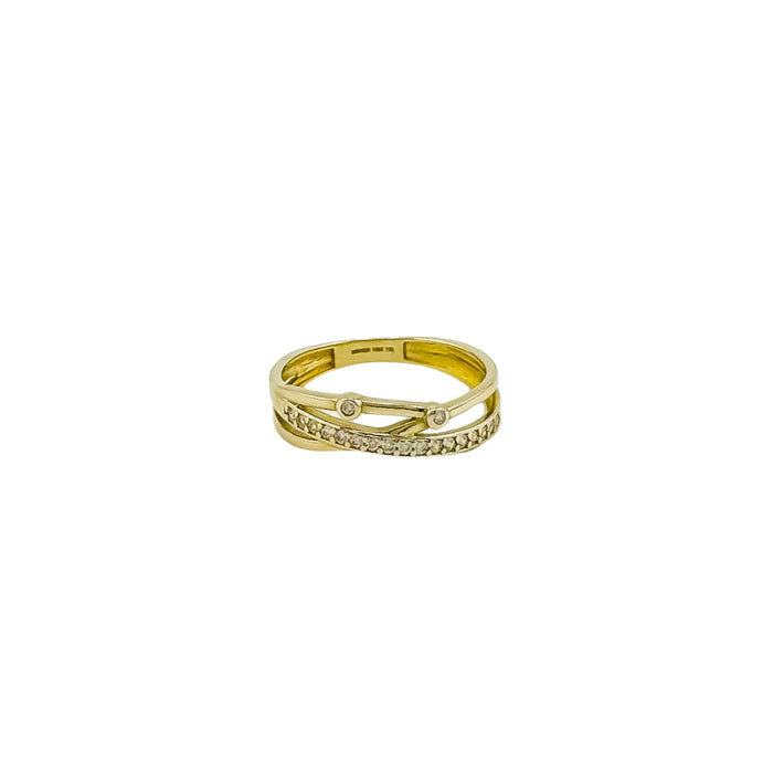 crossover-eternity ring gold