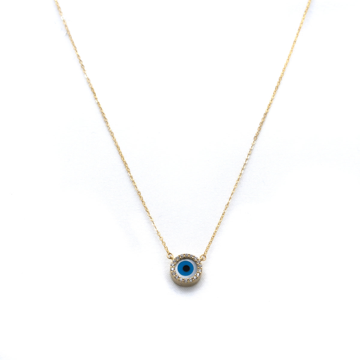 evil eye gemstone necklace