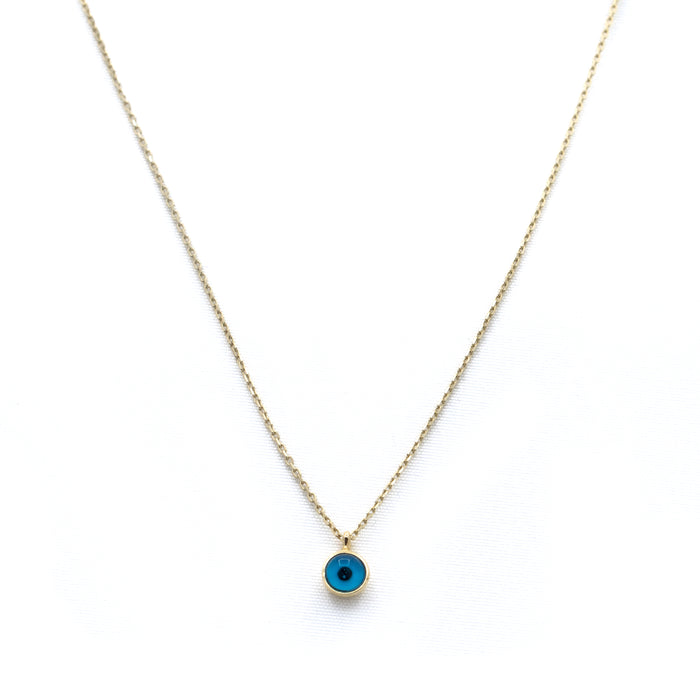 evil eye pendant necklace gold