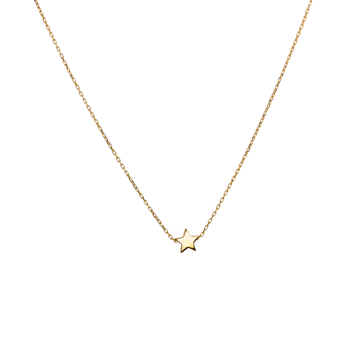 little star gold necklace